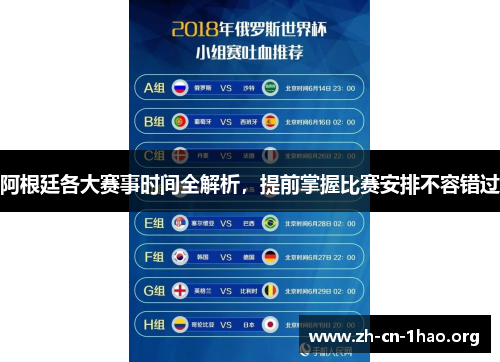 阿根廷各大赛事时间全解析，提前掌握比赛安排不容错过